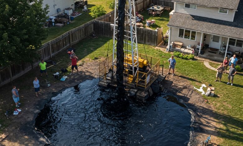 O que acontece se você encontrar Petróleo no Quintal?