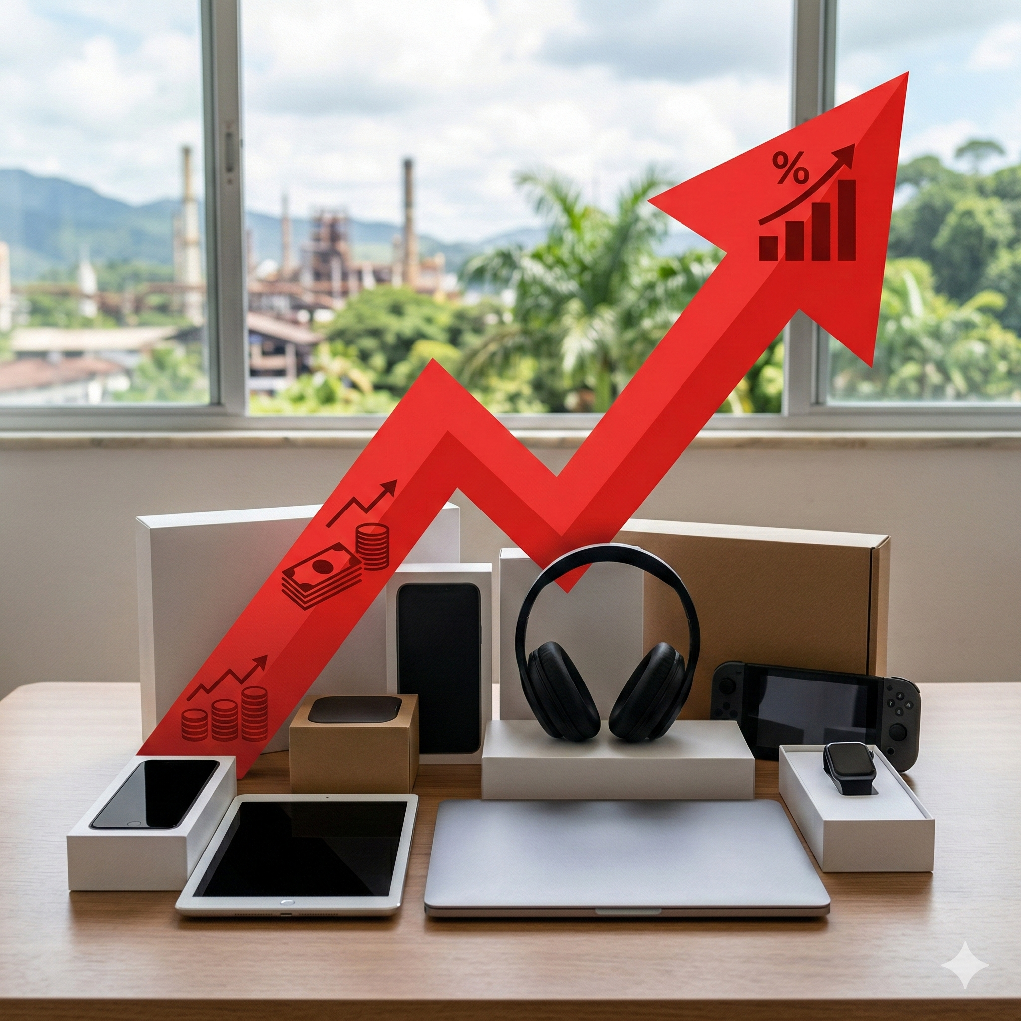 Imposto sobe até 25%: eletrônicos podem ficar mais caros no Brasil