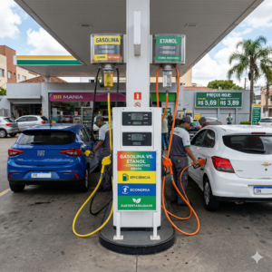 Gasolina ou etanol qual compensa: A diferença fundamental